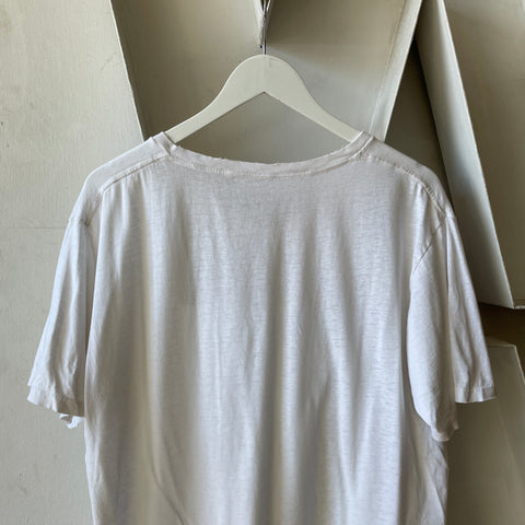 70’s Thrashed V Neck Blank Tee - Medium