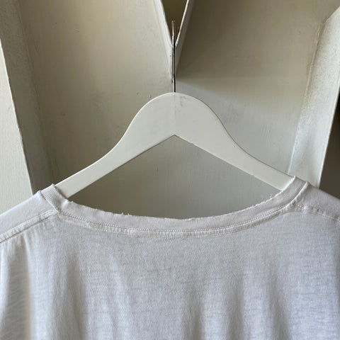 70’s Thrashed V Neck Blank Tee - Medium