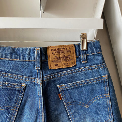80's Orange Tab Cut Offs - 29” x 6”