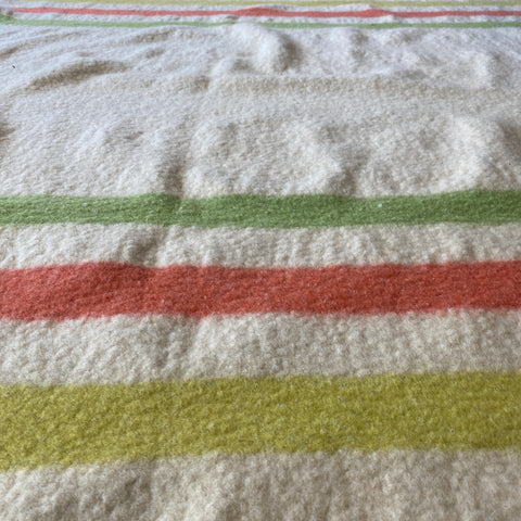 60's Wool Camp Blanket - 64” x 52.5”