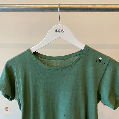 50's/60's Vintage Green Blank Tee - Small/Medium