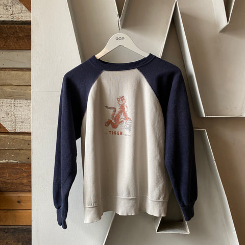 60's Esso Two Tone Raglan Sweatshirt - Large