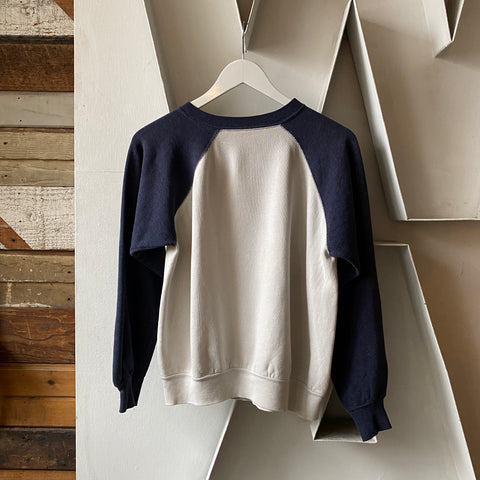 60's Esso Two Tone Raglan Sweatshirt - Large