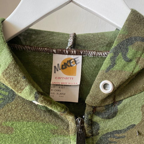 80s Sheer Carhartt Hoodie - XL