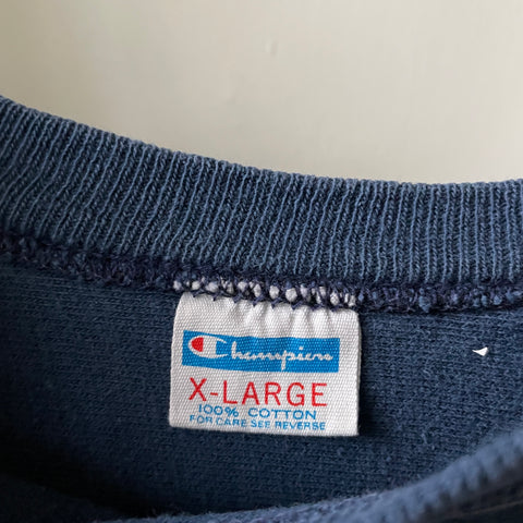 70’s Champion Blue Bar Football Tee - XL