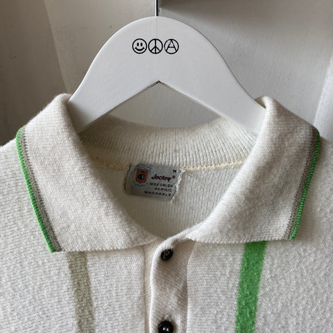 60's Jockey Knit Polo - Medium