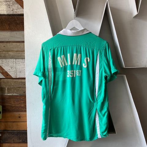 60's Rayon Bowling Shirt - Medium
