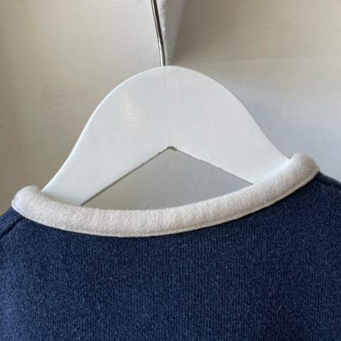 70’s Contrast Rib Sweatshirt - XS