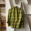 70's Plaid Loop Collar Shirt - Medium