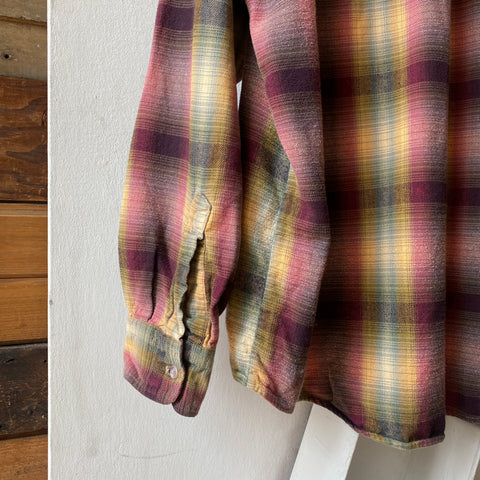 90's Johnny Cotton Flannel - Large