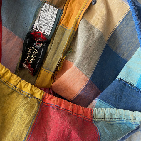 60's Color Block Zip Up - Medium