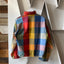 60's Color Block Zip Up - Medium
