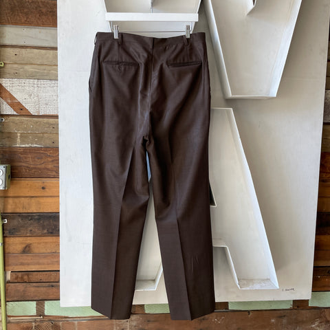 60’s Brown Trousers - 32" x 30"
