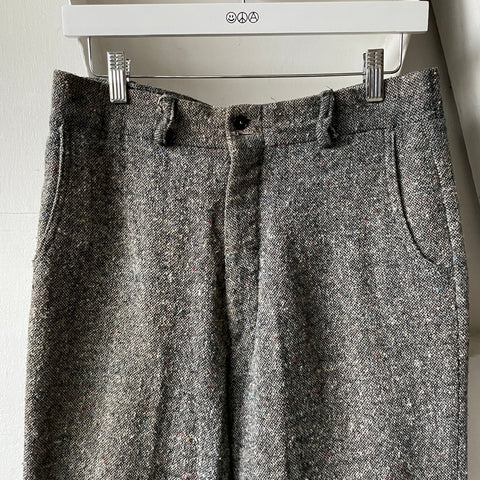 70’s Boucle Flared Wool Trousers - 29” x 28”