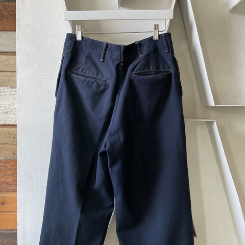 50’s Over-dyed Officer Trousers - 30” x 26”