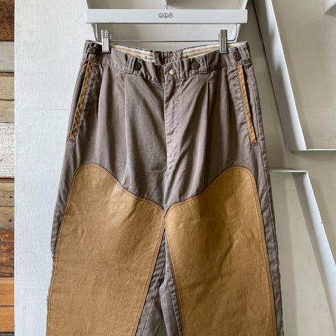 50’s Leather Front Hunting Trousers - 28” x 26”