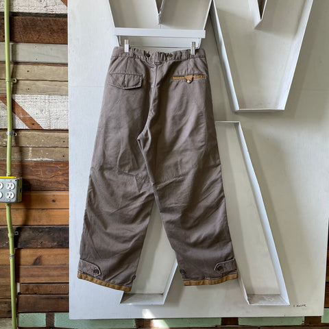 50’s Leather Front Hunting Trousers - 28” x 26”