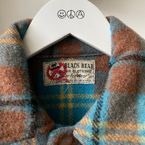 50’s Black Bear Wool Jacket - Small
