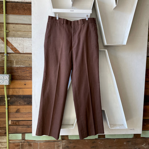 70’s Brown Trousers - 34" x 31"