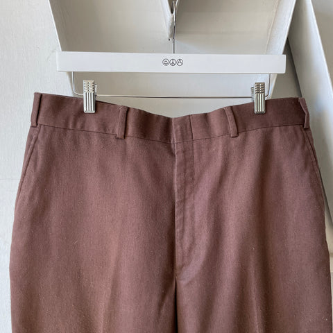 70’s Brown Trousers - 34" x 31"