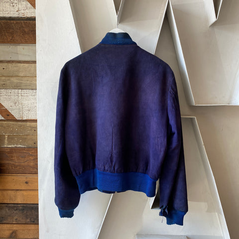 60's Suede Bomber - Large