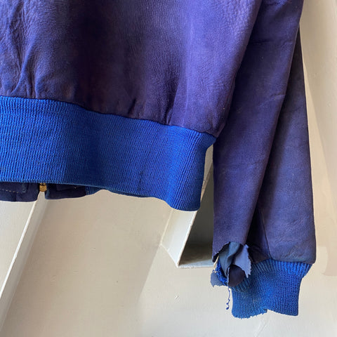 60's Suede Bomber - Large