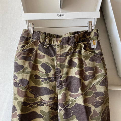 70's Camo Carhartt Dungarees - 30” x 32”