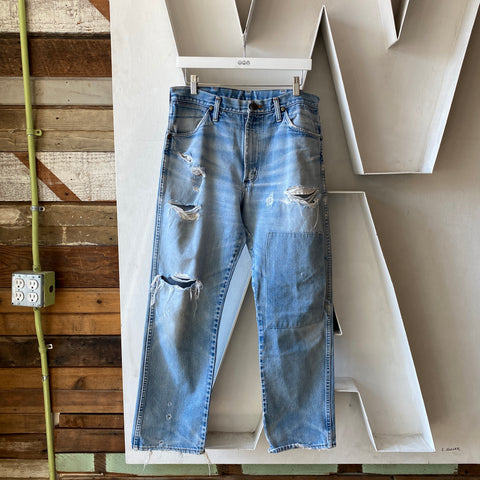 80's Thrashed Wranglers - 34” x 30”