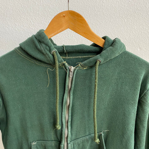 60's Cropped Double Ply Hoodie - XS