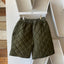 80's Quilted Euro-Military Modded Shorts - Small