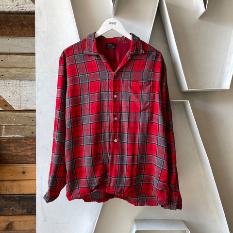 60’s BVD Plaid Loop Collar - Medium