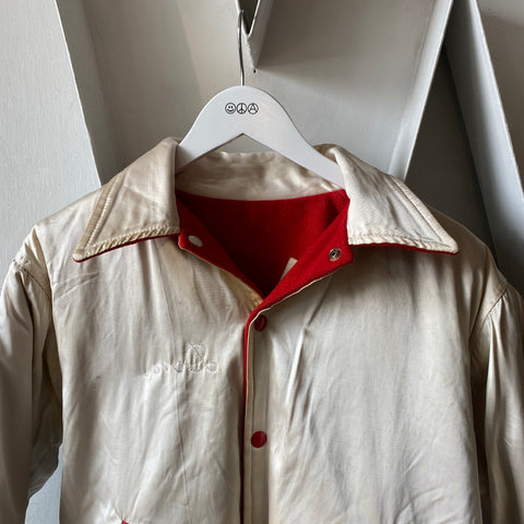 60's Reversible Satin Varsity Jacket - Large