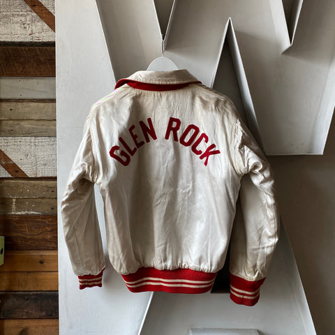 60's Reversible Satin Varsity Jacket - Large