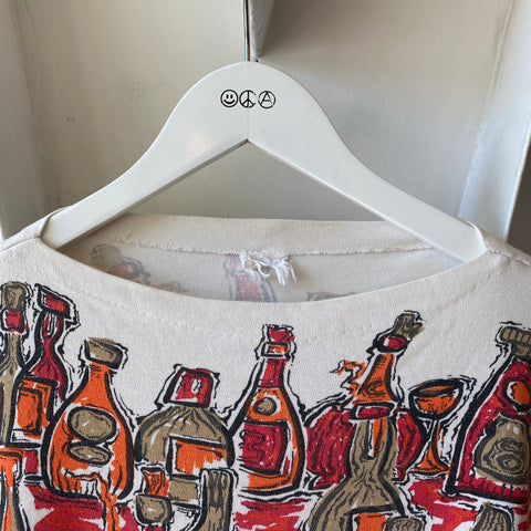 80's Bottles AOP Boatneck Shirt - Medium