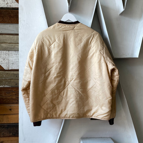 60’s Boxy Quilted Liner Jacket - Large