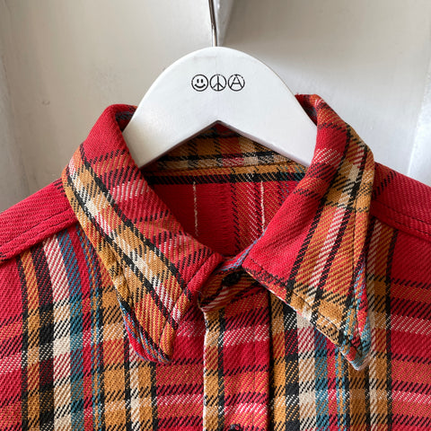 60’s Thrashed Heavy Cotton Flannel - Large