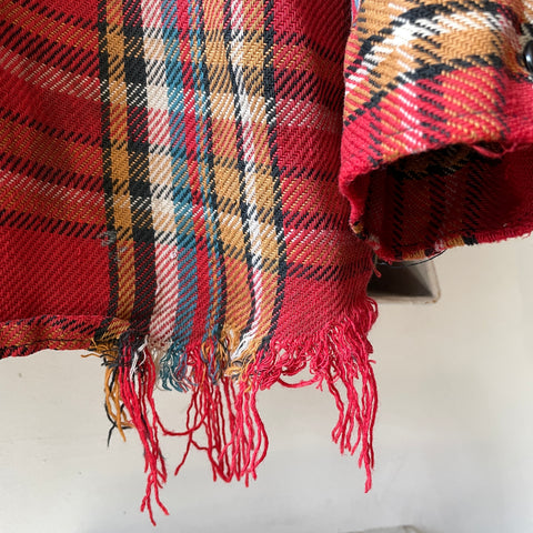 60’s Thrashed Heavy Cotton Flannel - Large