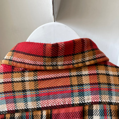 60’s Thrashed Heavy Cotton Flannel - Large