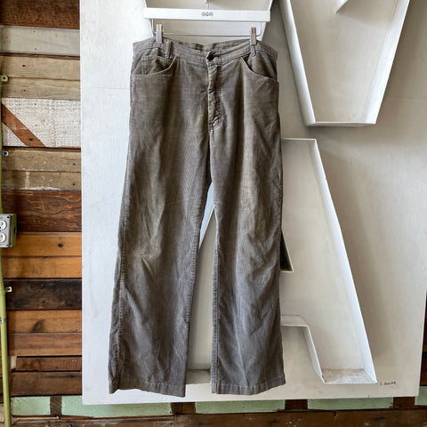 70’s Thrashed Grey Cords - 35” x 29”
