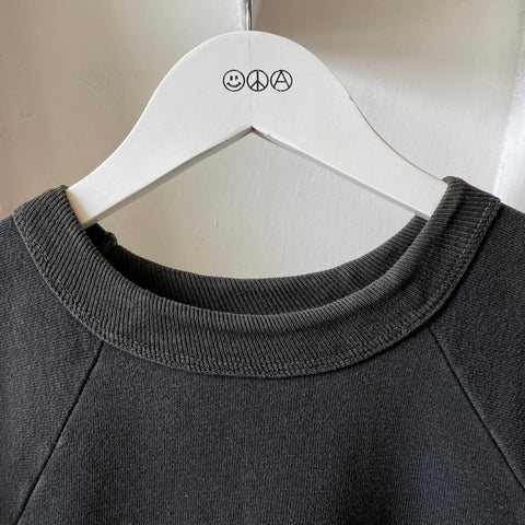 60’s Flocked Illinois Chopped Crewneck Sweatshirt - Small