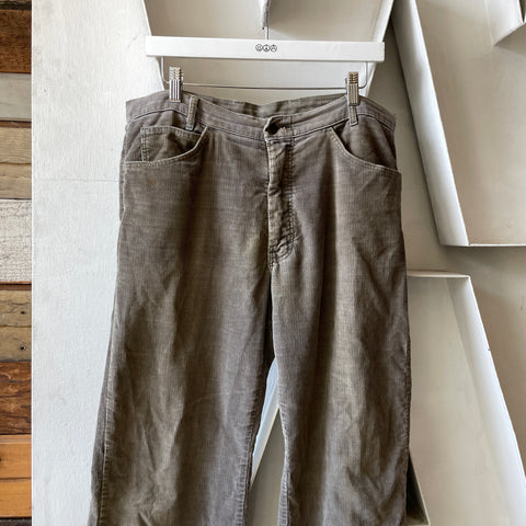 70’s Thrashed Grey Cords - 35” x 29”