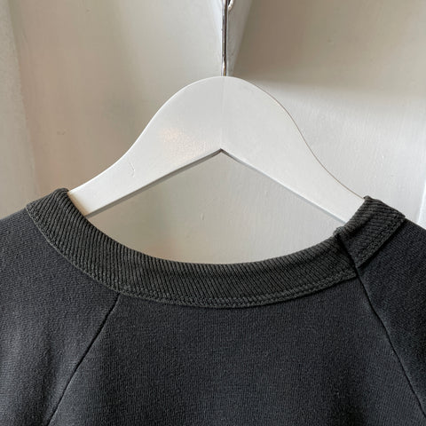 60’s Flocked Illinois Chopped Crewneck Sweatshirt - Small