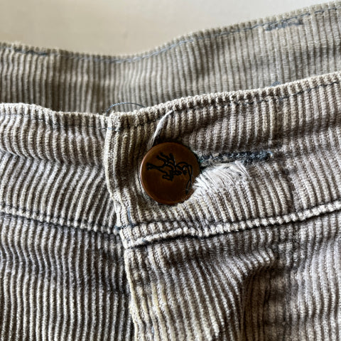 70’s Thrashed Grey Cords - 35” x 29”
