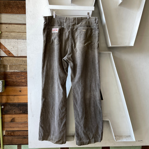 70’s Thrashed Grey Cords - 35” x 29”