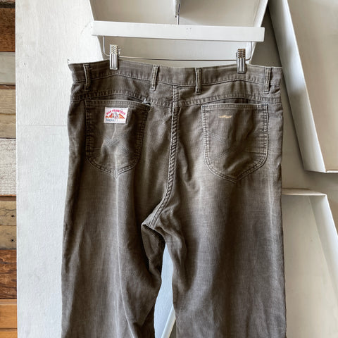 70’s Thrashed Grey Cords - 35” x 29”