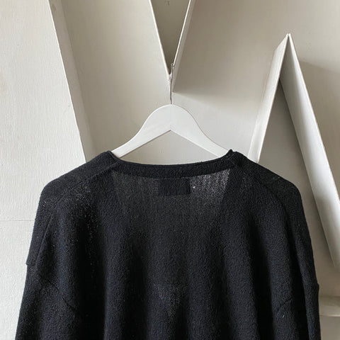 80's Pendleton Black Wool Cardigan - XXL