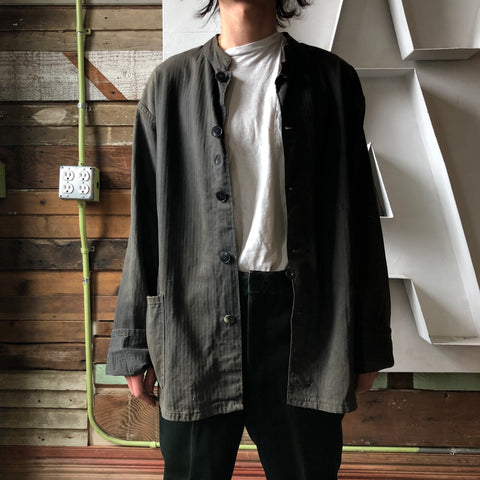 50’s Faded Black HBT French Chore Coat - XL