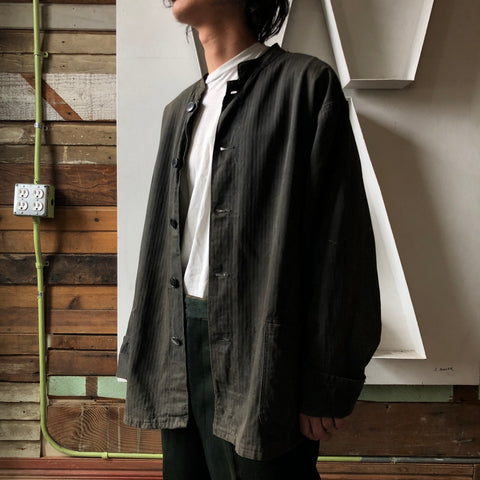 50’s Faded Black HBT French Chore Coat - XL