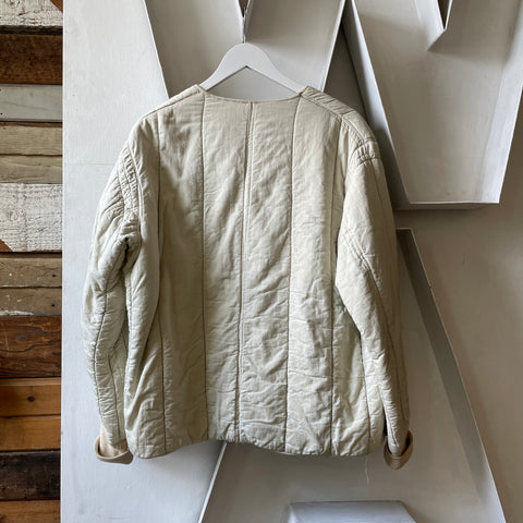 70’s Bone White Liner Jacket - Large