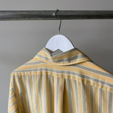 Thin Yellow Button up - Large